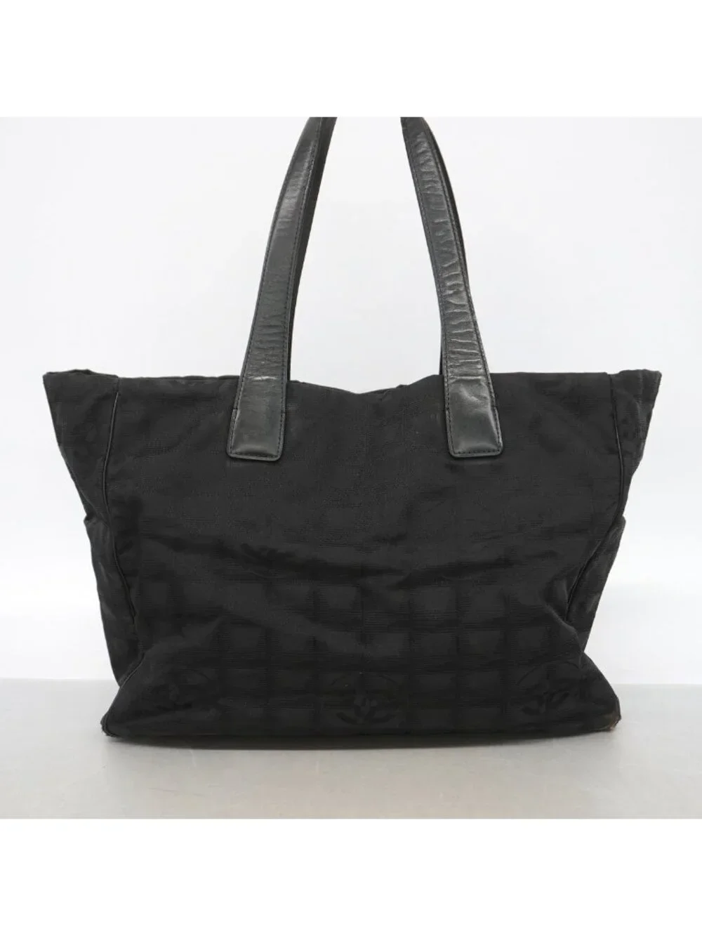 Chanel Tote Bag New Travel Nylon Black Gold